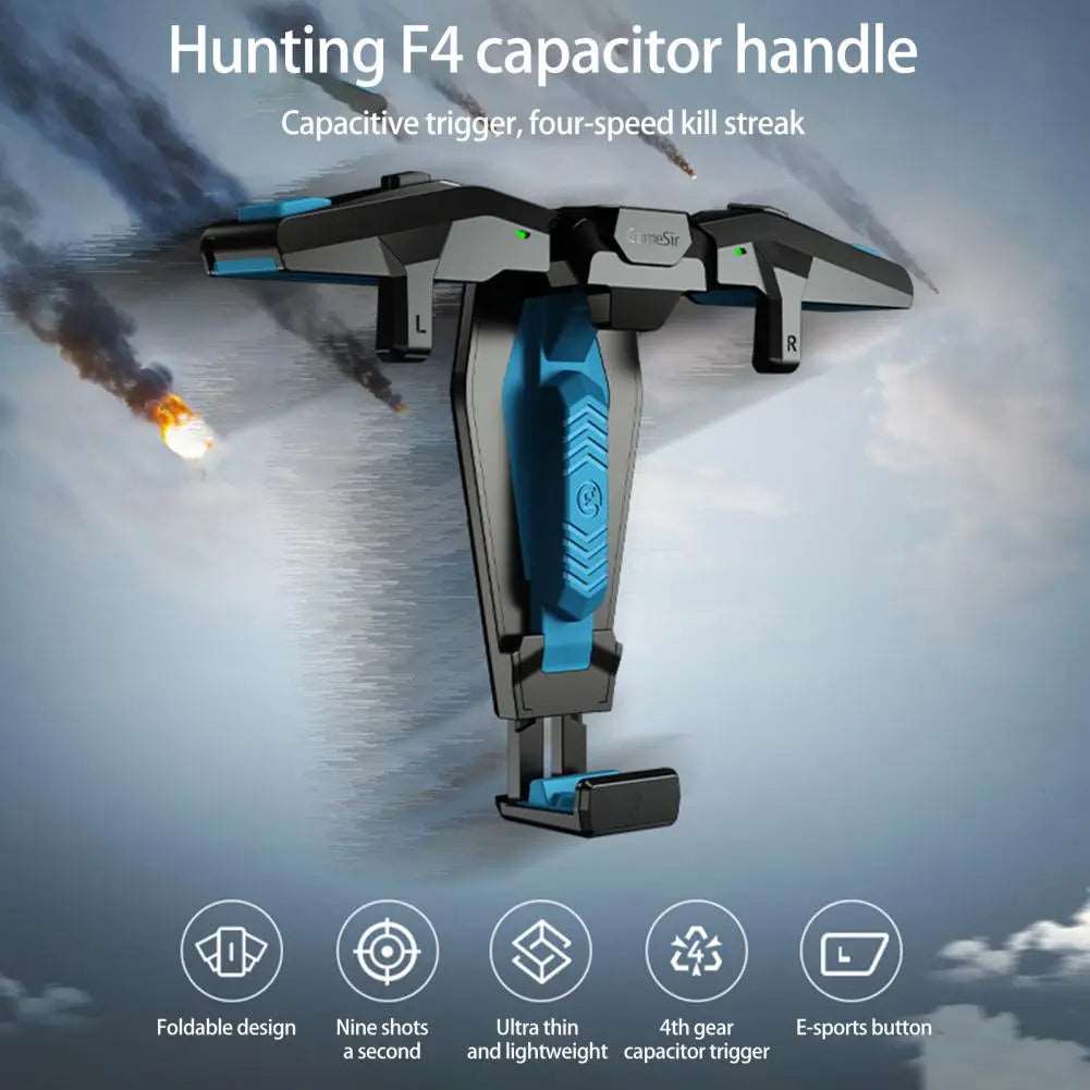 1 Set Unique Gamepad Triggers Foldable Plug Play Game Controller Video Games External Controller