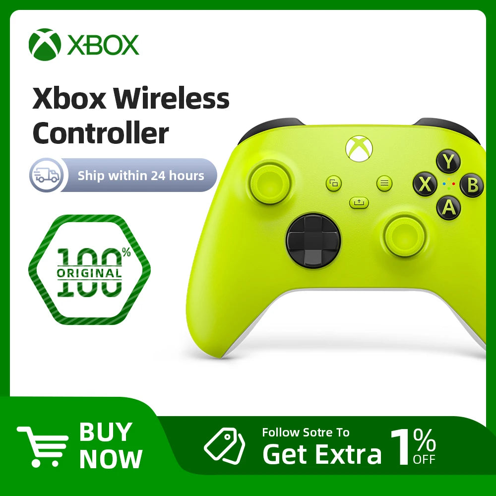 Microsoft Xbox Core White Wireless Controller for Xbox Series S X XSS XSX Xbox One Controller