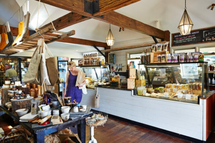 Harvest Deli shop in Newrybar Byron shire