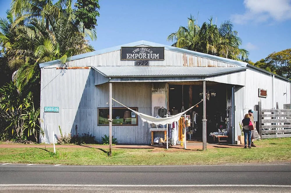 view of the hills emporium shop from outside in federal byron hinterland