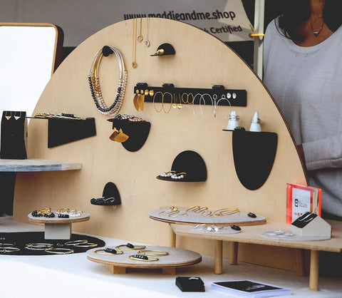 Jewellery stand at byron bay market