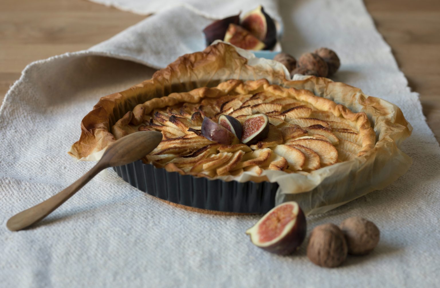 homemade fig tart