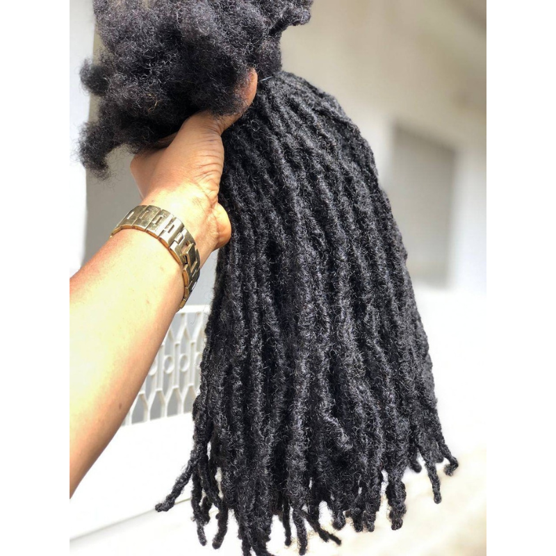 Dolago Loc Human Hair Extensions For Braiding Online Sales 100% Dreadlock  Afro Kinky Curly Human Braiding Hair Bulk No Attachment Mongolian Afro  kinky Curly Crochet Braids