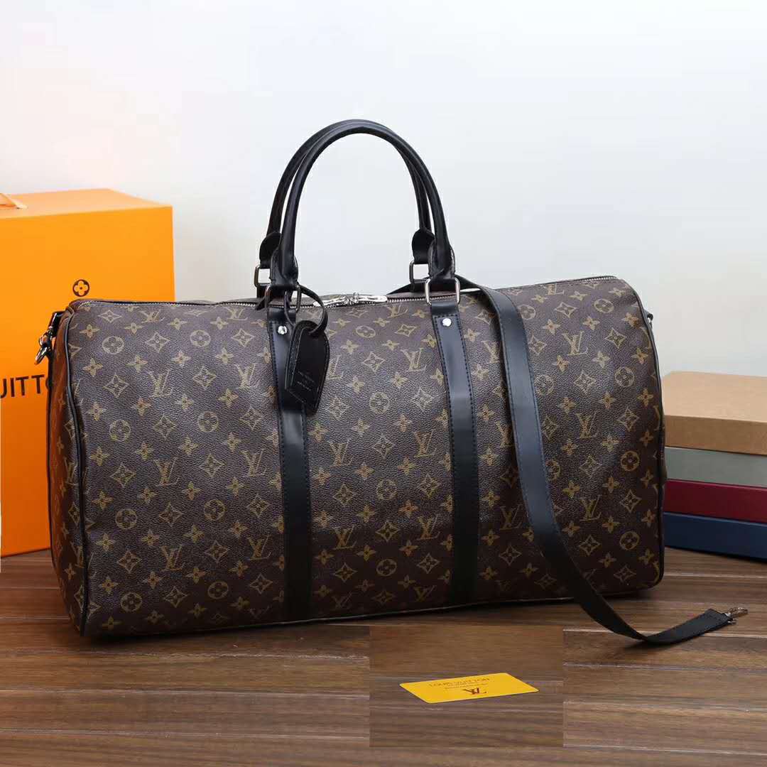 LV Louis Vuitton classic large-capacity colorblock travel bag duffel