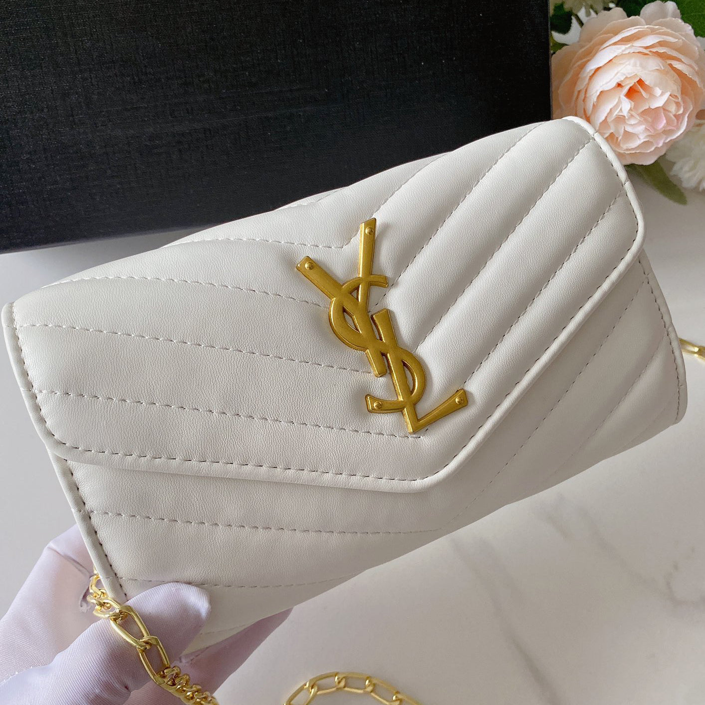 YSL Yves Saint Laurent Fashion Ladies Chain Shoulder Bag Crossbo