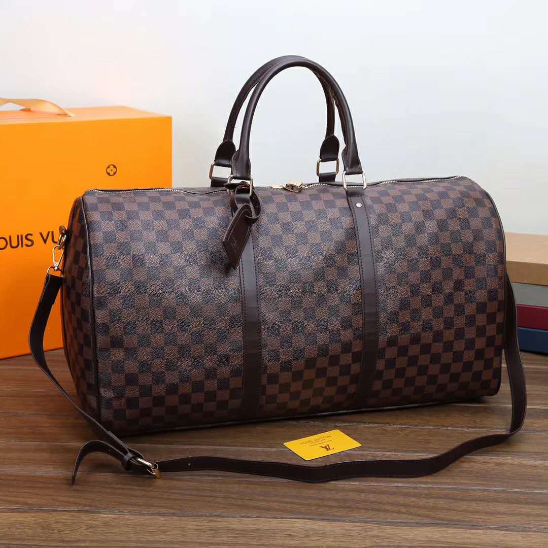 Louis Vuitton LV Women Men Luggage bag color cloud printing gradient