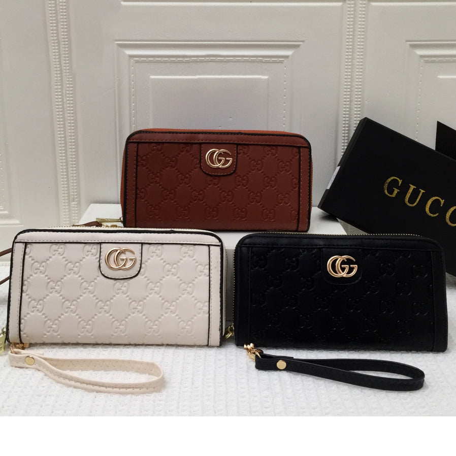 GG Fashion Long Zip Wallet Clutch Bag