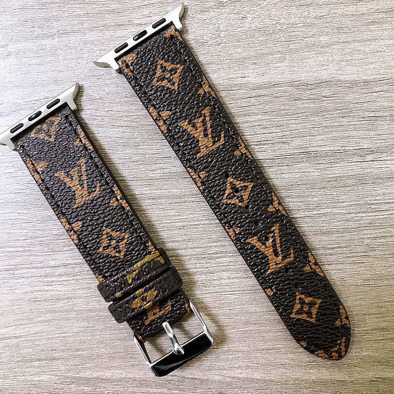 Louis Vuitton LV Silicone Strap For Apple Watch band 6 44mm 42mm 40mm 38mm Smart rubber watchband br