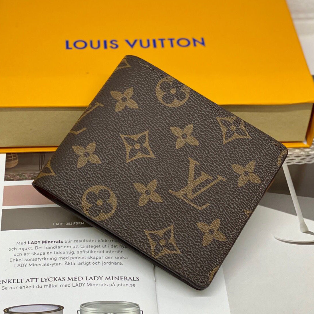 Louis Vuitton LV Bag Fashion Classic Cropped Wallet Card Holder Clutch