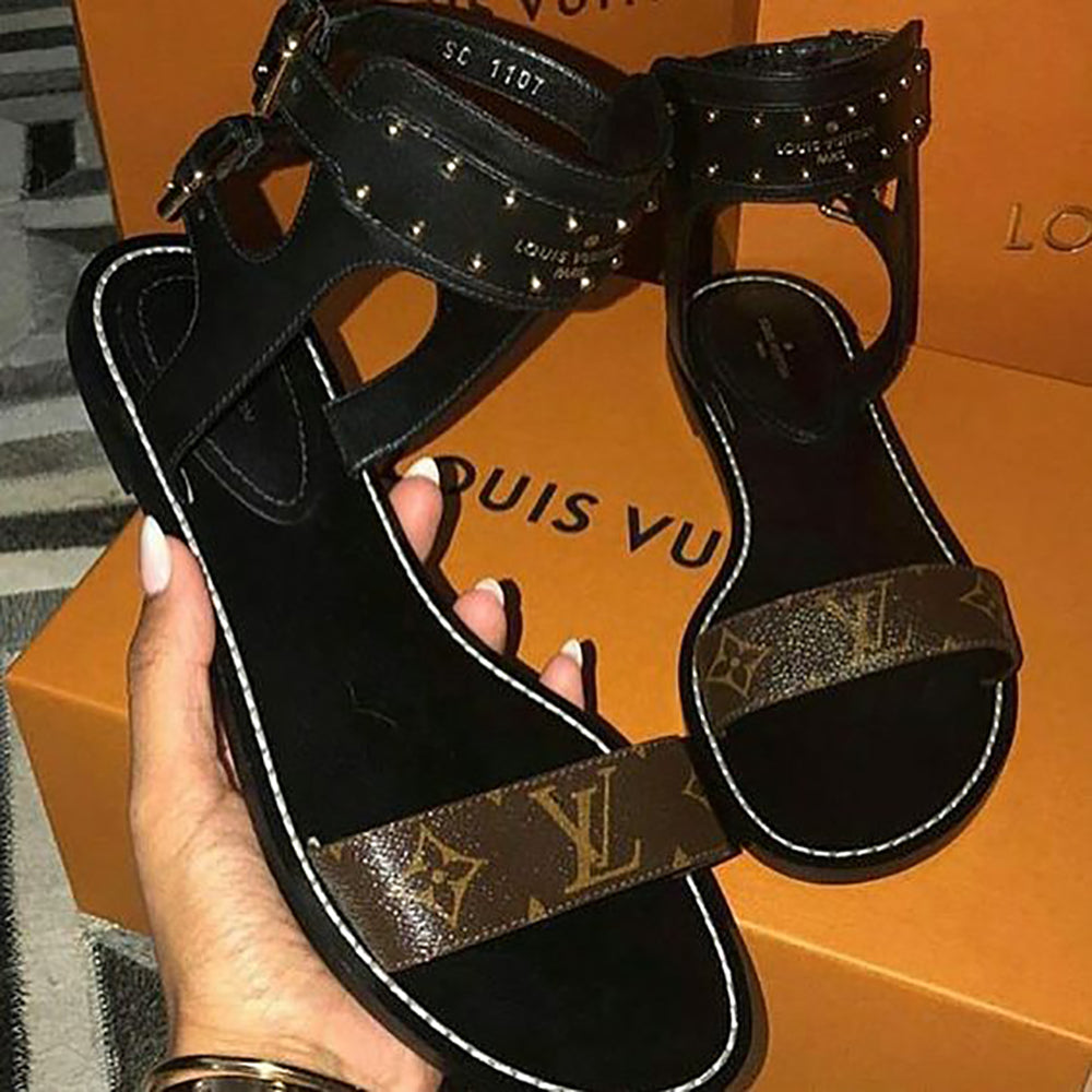 LV Louis Vuitton Monogram Women's Sandals Slippers Shoes