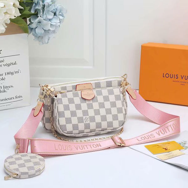 Louis Vuitton LV Hot Sale Fashion Classic Shoulder Bag Crossbody Bag Zero Wallet Three Piece Bag