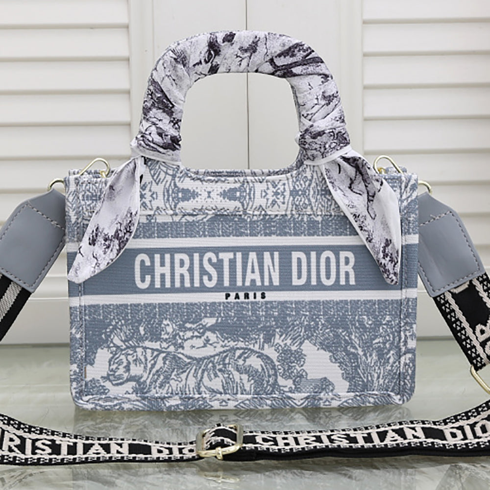 Christian Dior Graphic Letter Print Women's Shopping Tote Sh