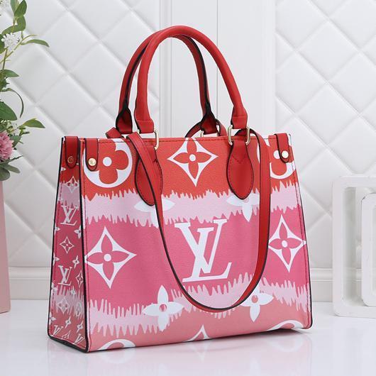 LV Louis Vuitton Gradient Printed Letter Shoulder Bag Messenger Bag Shopping Bag Key bag wallet