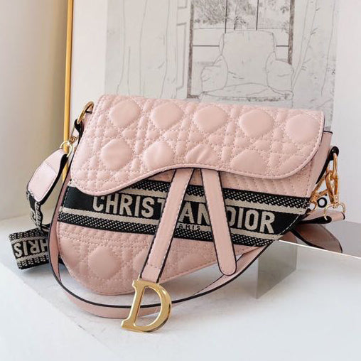 Dior CD Fashion Ladies Handbag Shoulder Crossbody Saddle Bag