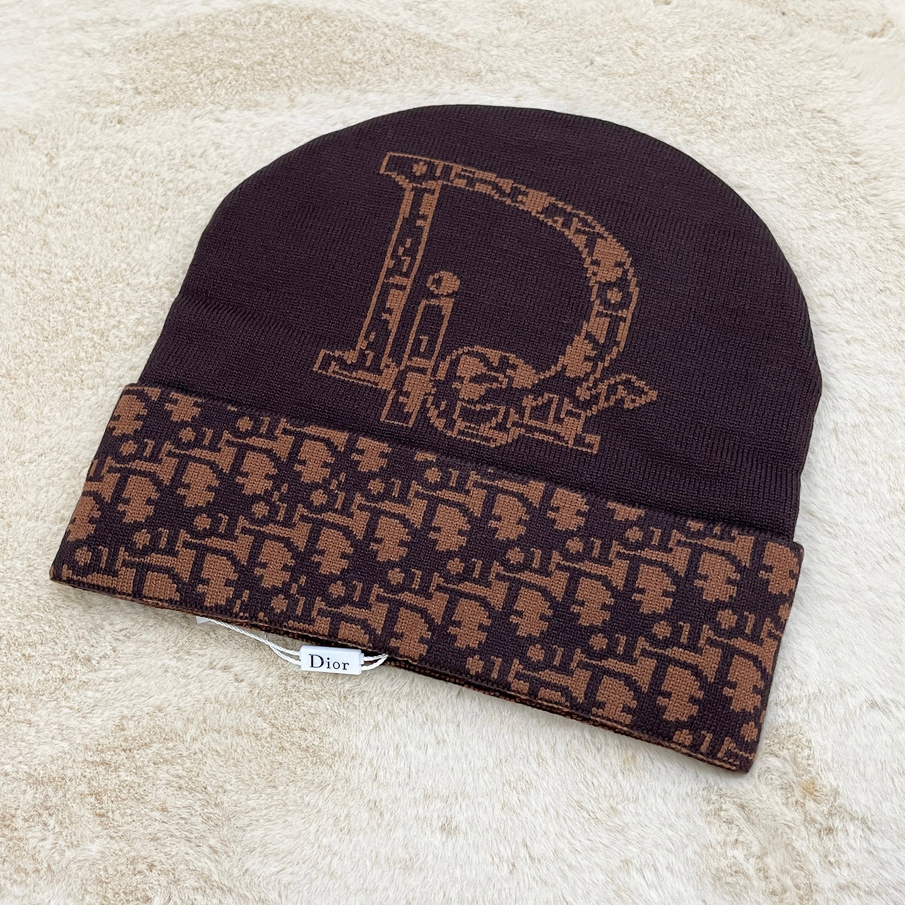 Christian Dior Fashion Embroidery Knitted Wool Hat Beans Cap