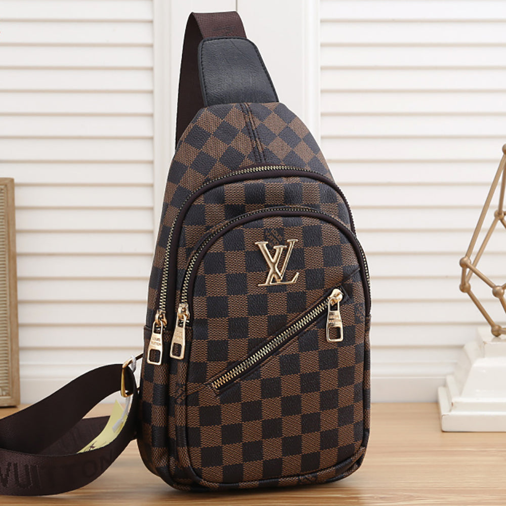 LV Louis Vuitton Canvas Chest Bag Waist Bag Shoulder Bag