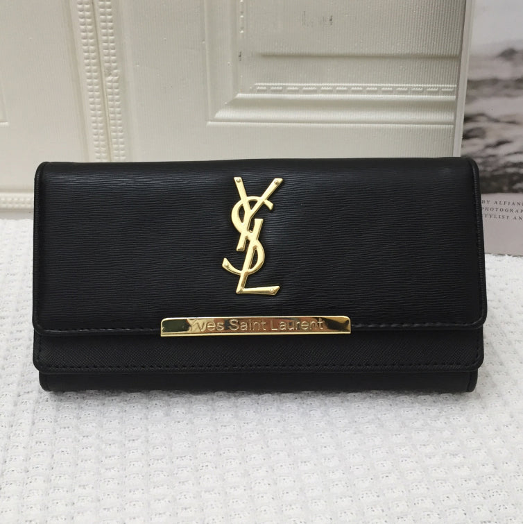 YSL Saint Laurent Bag Ladies Fashion Handbag Long Wallet Card Holder