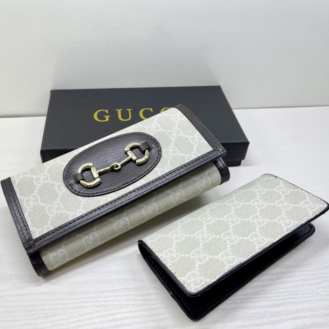 GG Fashion Long Letter Wallet Card Holder Two Piece Hand Bag