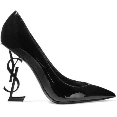 YSL Yves Saint Laurent Women Letter High Heels Shoes Sandals