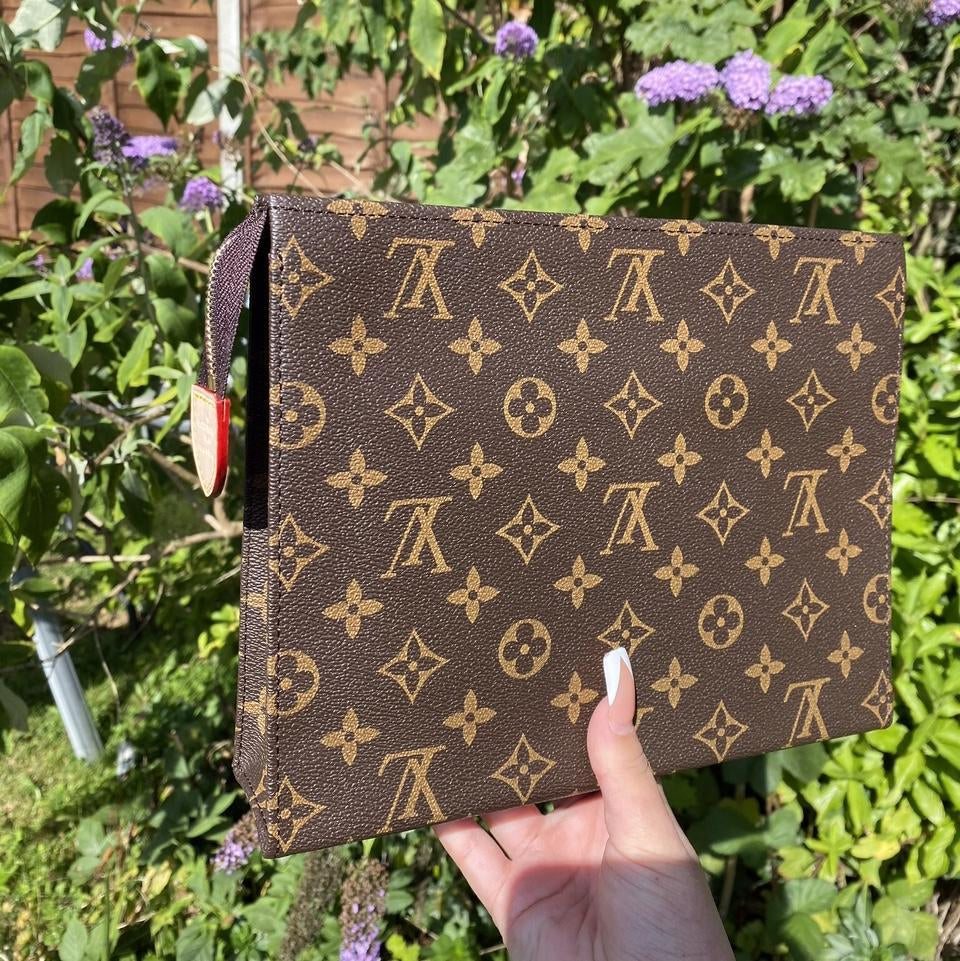 LV Louis Vuitton Popular Women Men Monogram Leather Handbag Tote