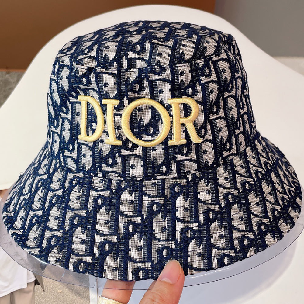 Christian Dior embroidered monogram logo couple's bucket hat