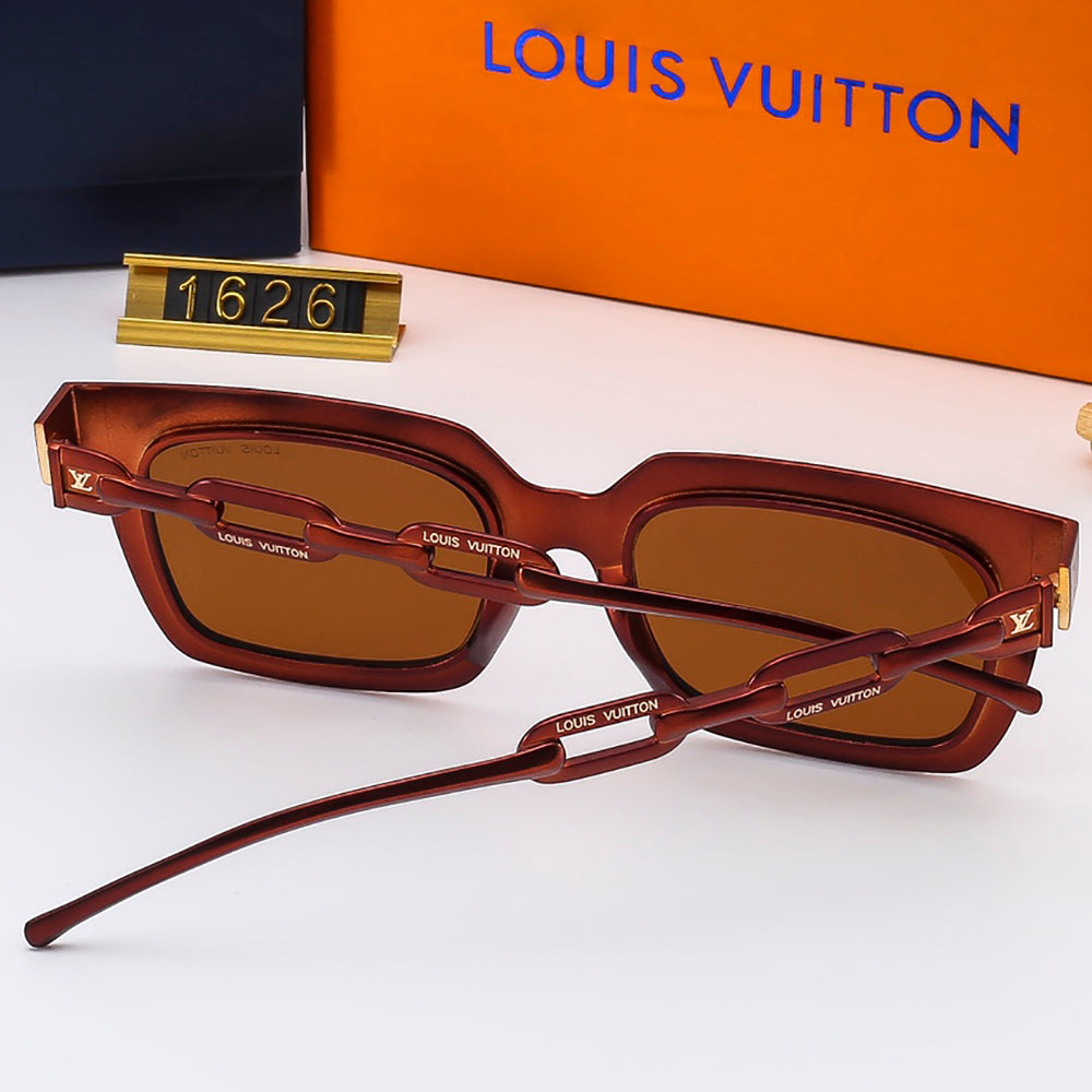 LV Louis Vuitton Hot Sale Large Frame Casual Eyewear Couples Beach Sunglasses