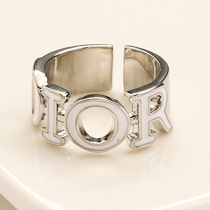 Christian Dior Fashion Women's Letter Ring