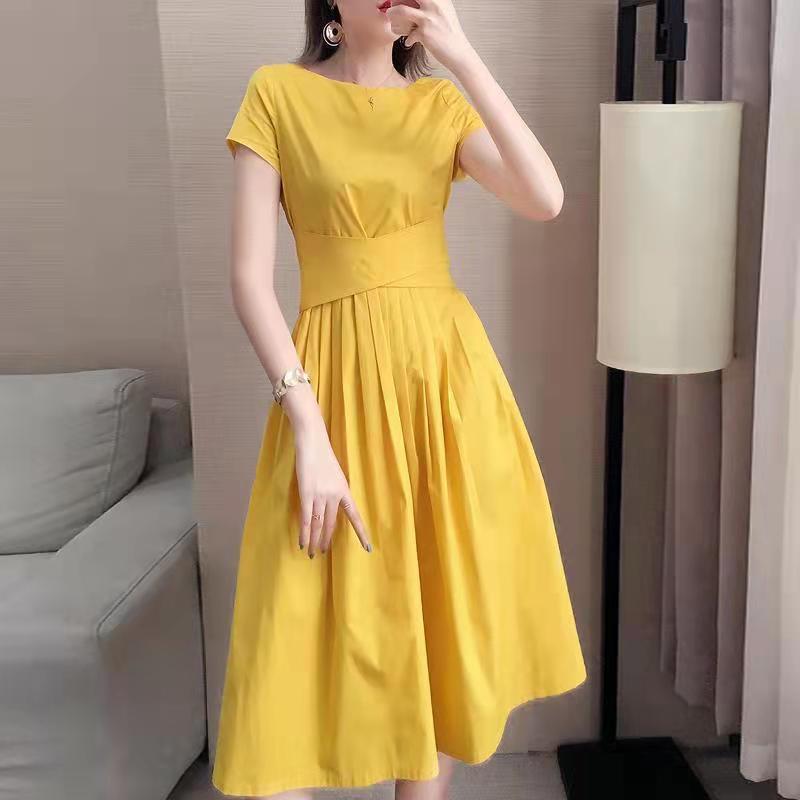 2022 new Korean style temperament cotton dress