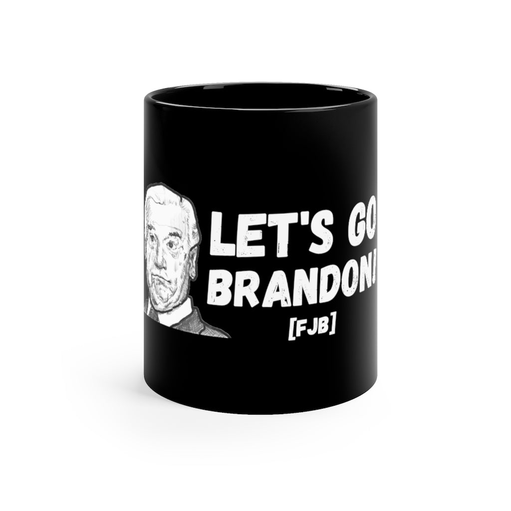 Let's go Brandon 11oz Black Mug