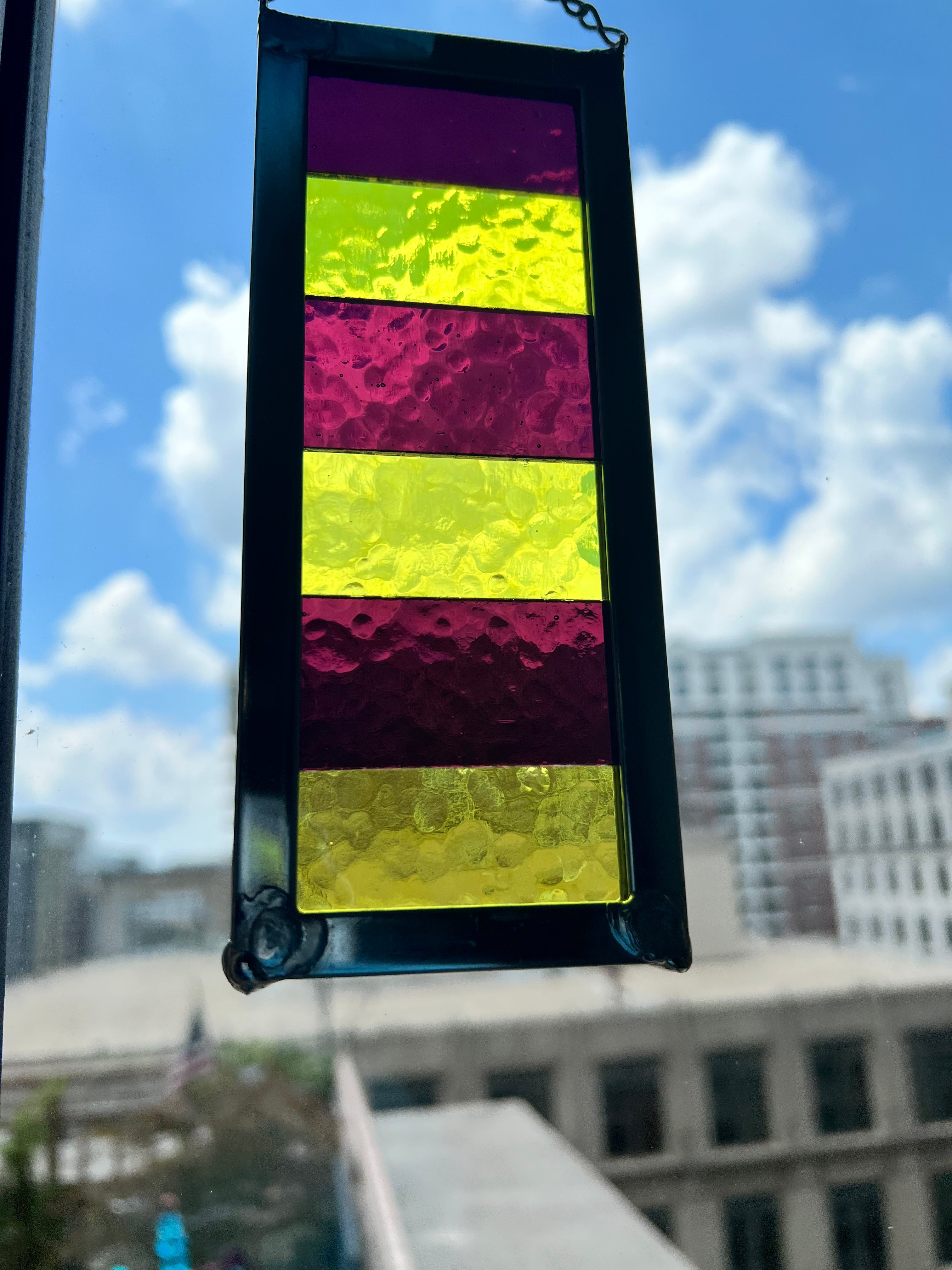 LSU inspired block suncatcher