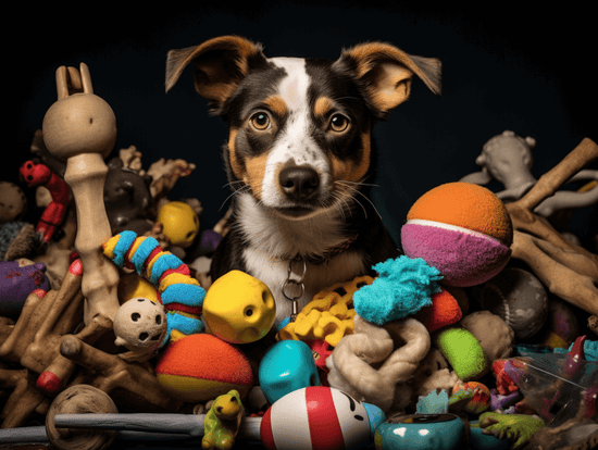 dog-surrounded-by-chew-toys