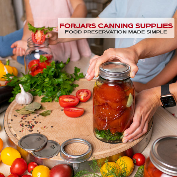 FoodSaver® Jar Sealing Kit with Wide-Mouth Jar Sealer, Regular Jar Sealer,  and Accessory Hose, White