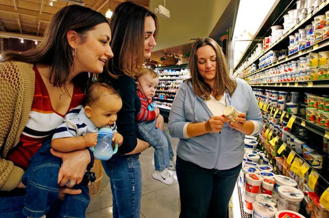 Checking label. Organic Formula Shop