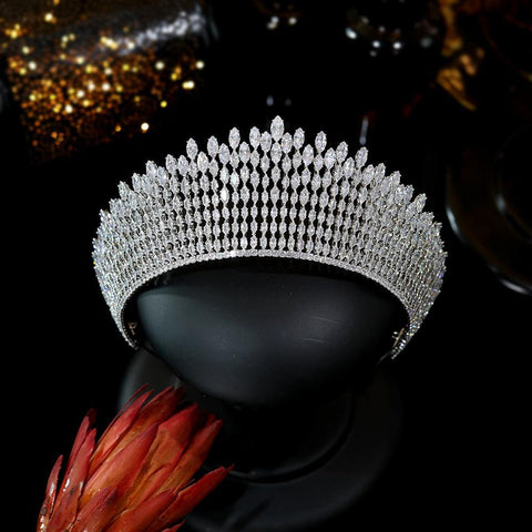 Couronne princesse Constance Or - Diadème Collection - MARIAGE PRECIEUX