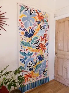 Boho Wall Decor with Textiles