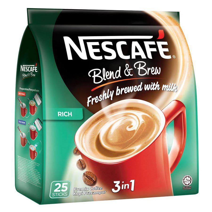 Nescafe 3 in 1 Blend and Brew Rich Coffee | Obbo.SG