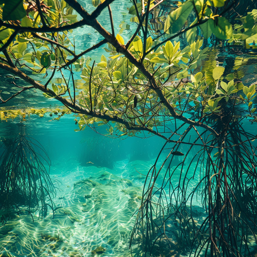 Mangrove trees in Belize