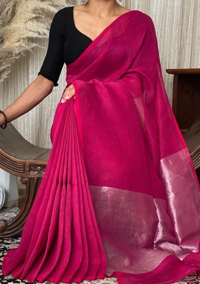 Bengal Khadi Cotton Saree – Monamaar