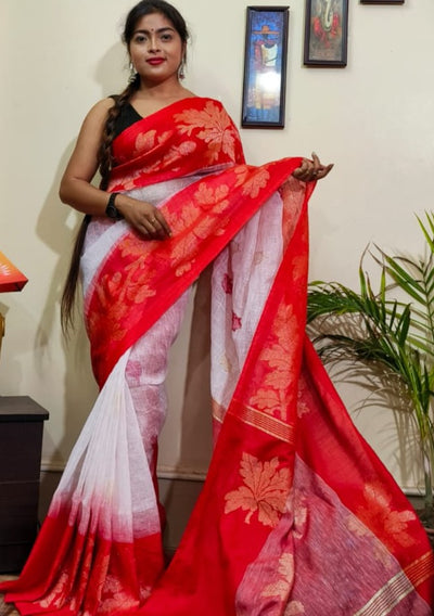 Muslin Jamdani Saree – Monamaar