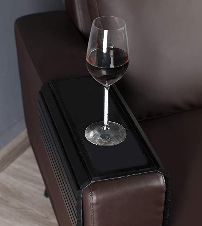 Cushioned Sofa Arm Rest Table