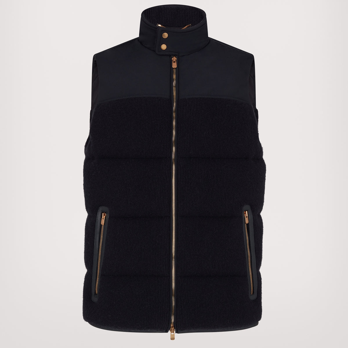 Cashmere puffer vest | Agnona Official Online Store