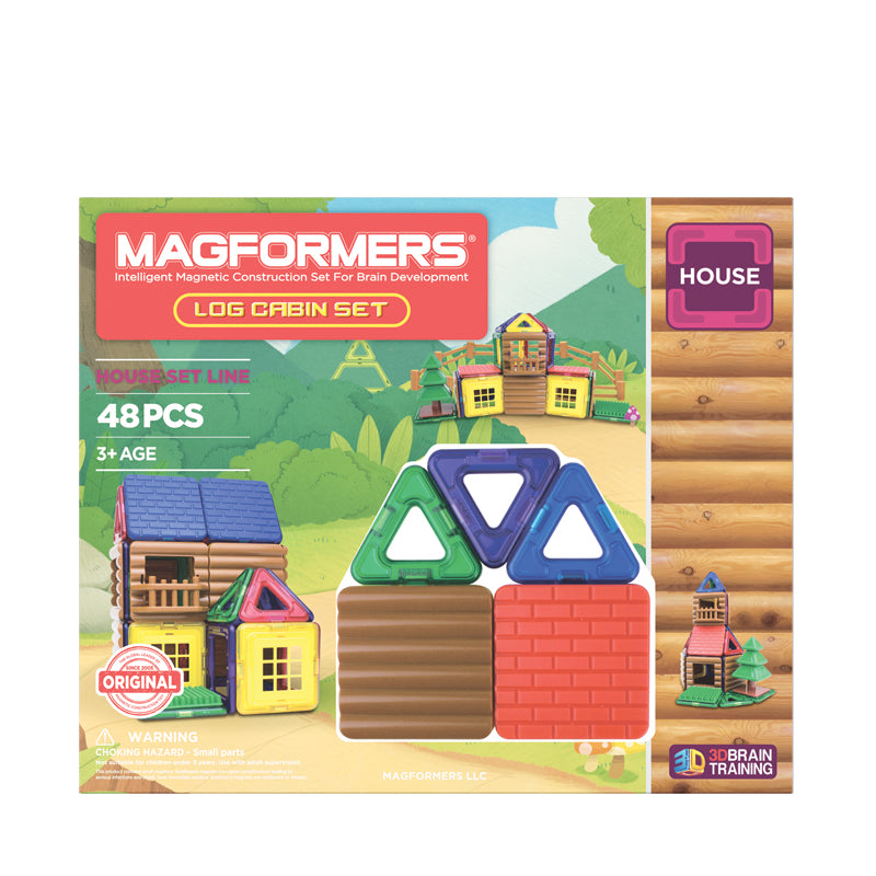 magformers log cabin toy set