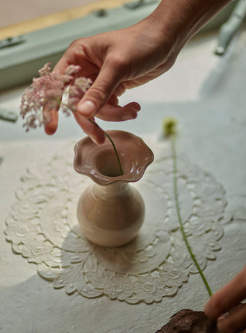 Handmade Ceramic Flower Frog