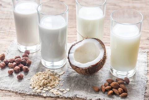 Different types of non-dairy milk