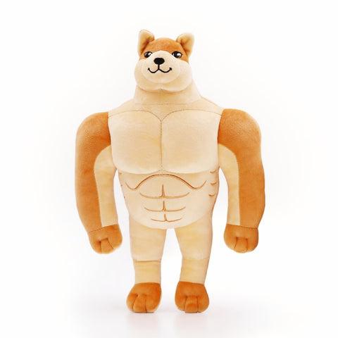 Dogecoin Crypto Toy Doll 30 cm high colour brown