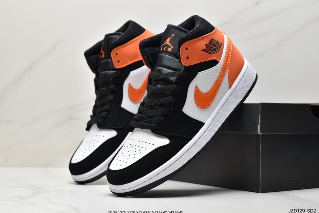 Air jordan 1 Mid aj1 Joe 1 medium top cultural basketball shoes 