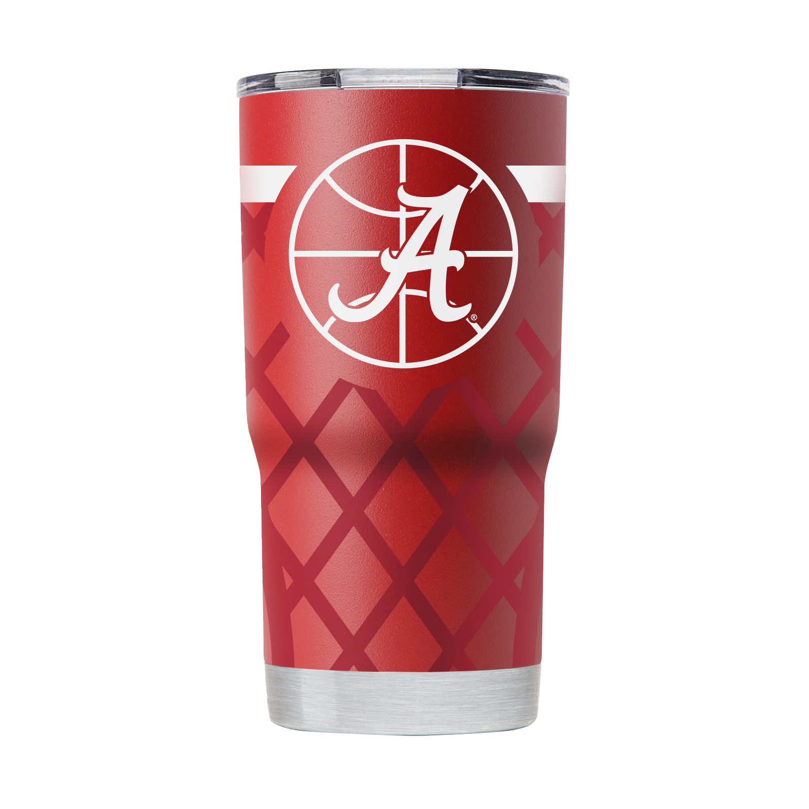 Gametime SideKicks Alabama Crimson Tide 20 oz. Striped White Stainless  Steel Tumbler