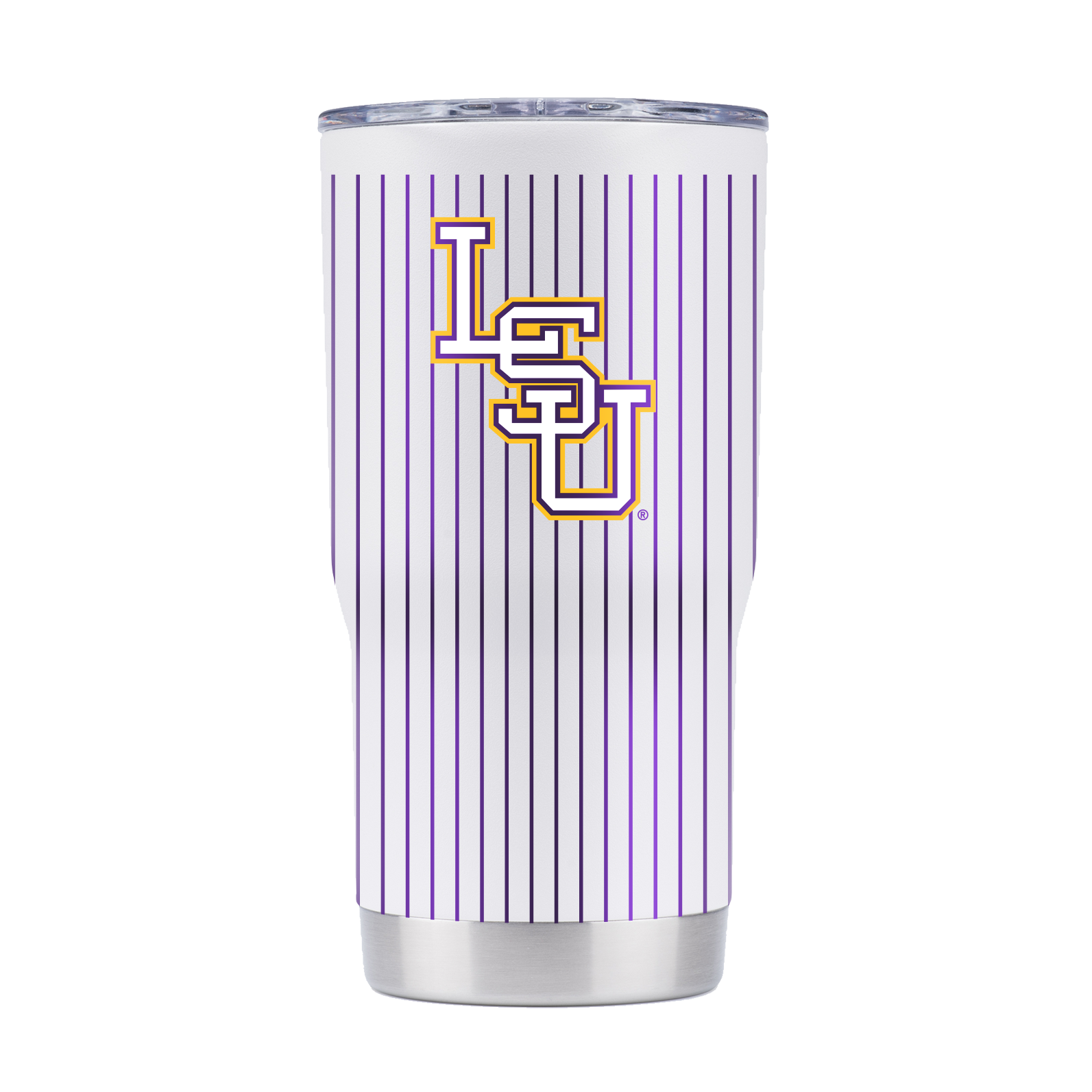 LSU 20oz Pinstripe Baseball NIL Tumbler - Tre' Morgan