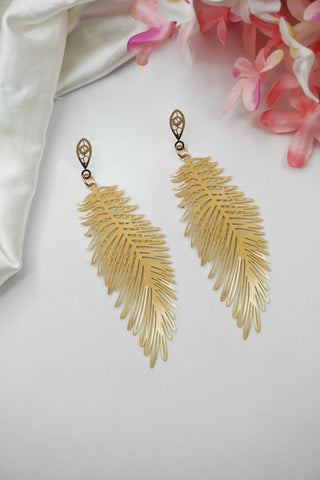 Wings Gold Plated Earrings