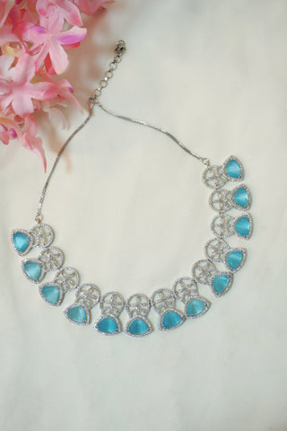 Aqua Necklace Set - Blue Necklace Set